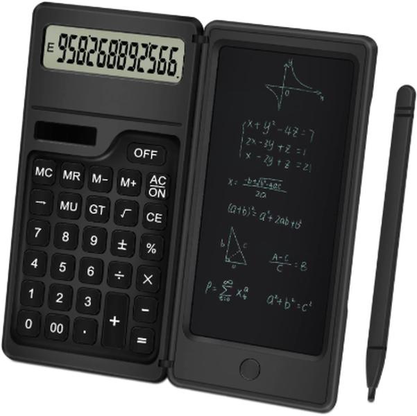 New Solar-Powered Calculator with Handwriting Pad: Portable Scientific Function Calculator for Students, Office, and Business