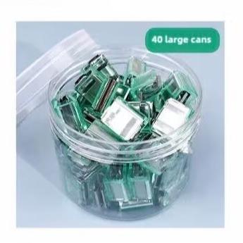 Transparent Push Clips for Documents, Creative Paper Clip for Students and Office Use