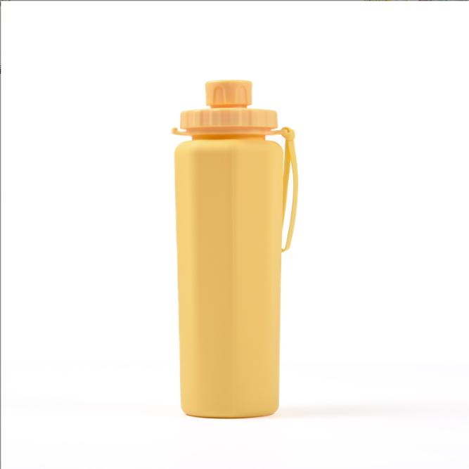 Silicone Sports Water Bottle, Foldable, Portable Silicone Cup for Outdoor, Cycling, Travel, and Business Trips