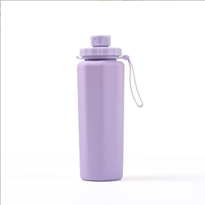 Silicone Sports Water Bottle, Foldable, Portable Silicone Cup for Outdoor, Cycling, Travel, and Business Trips