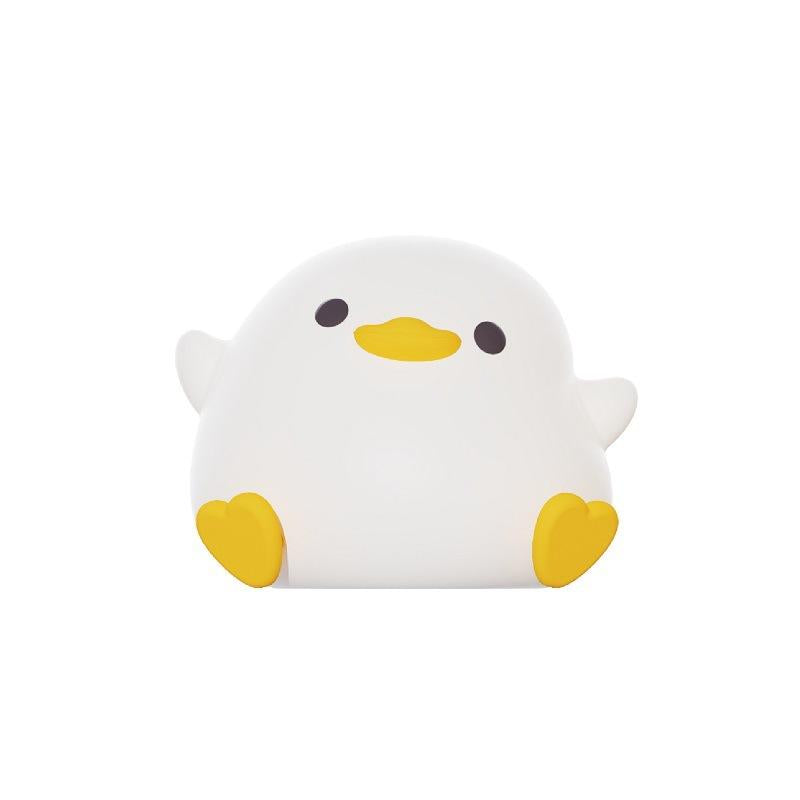 Little Duck Night Light with Soft Light, Eye Protection, USB Rechargeable, Timer, Automatic Tap, Silicone Lamp, Children's Gift