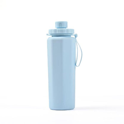 Silicone Sports Water Bottle, Foldable, Portable Silicone Cup for Outdoor, Cycling, Travel, and Business Trips