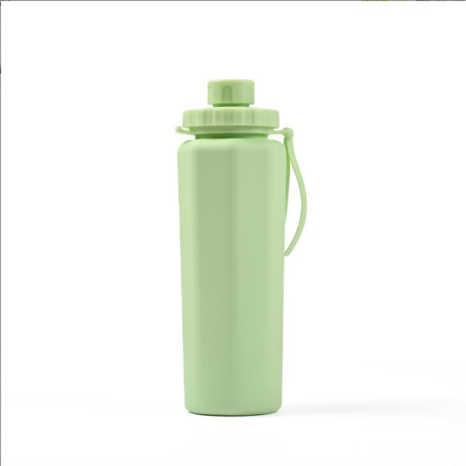 Silicone Sports Water Bottle, Foldable, Portable Silicone Cup for Outdoor, Cycling, Travel, and Business Trips