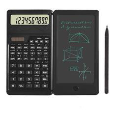 New Solar-Powered Calculator with Handwriting Pad: Portable Scientific Function Calculator for Students, Office, and Business